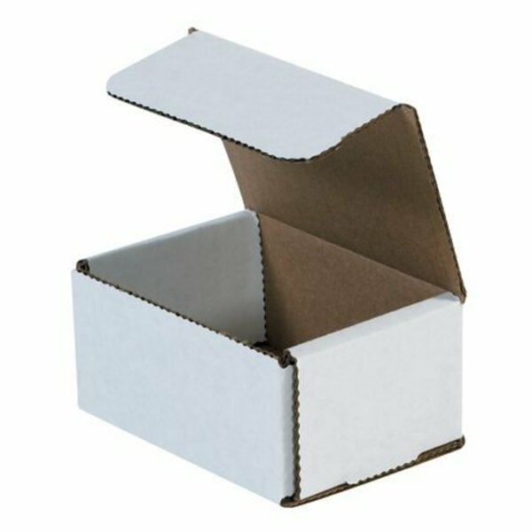 Bsc Preferred 4 x 3 x 2'' White Corrugated Mailers, 50PK S-425